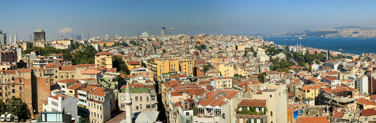 Fototapeta na wymiar Panorama Galataturm Istanbul