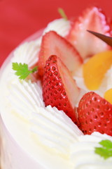 イチゴのケーキ