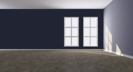 Fototapeta premium interno parete blù