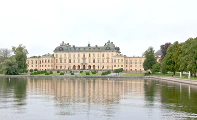 Deurstickers Drottningholms Palace in the Stockholm city © Gary