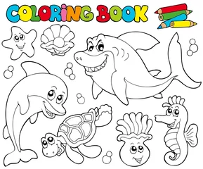  Kleurboek met zeedieren 2 © Klara Viskova