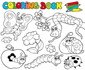 Coloring book with small animals 1