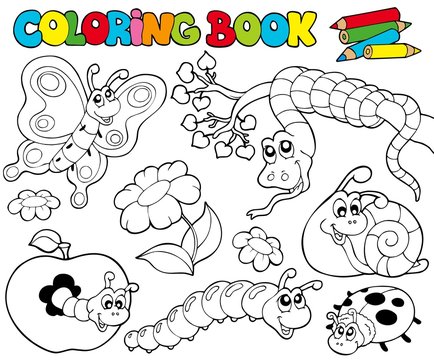 Coloring book with small animals 1