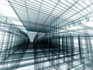 Abstract modern architecture