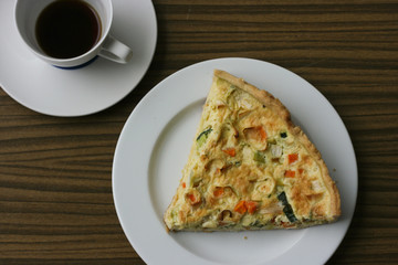 quiche n coffee