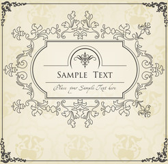 Vintage background for Book cover vector