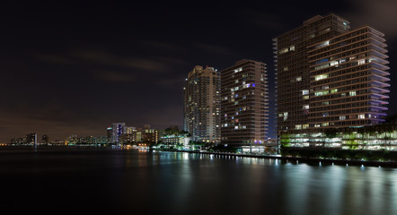 Miami Beach Intercoastal Waterway with Condos