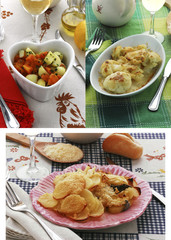 Insalata di carote patate - Cavolfiore gratinato - Verze patate