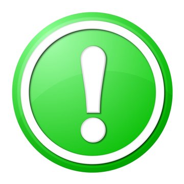 green exclamation point button
