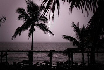 tropical lightning thunder storm