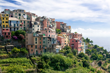 Fototapeta na wymiar Wieś Corniglia - Cinque Terre Narodowy Parc - Italie