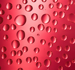 Red water drop background