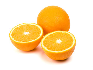 Fototapeta na wymiar Oranges on a white background