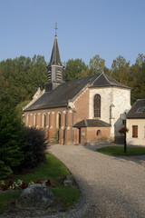 Fototapeta na wymiar Eglise romane de Pont-Noyelle