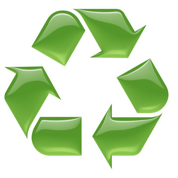 Recycler vert reflets