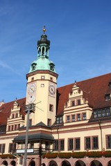 Fototapeta na wymiar Altes Rathaus Leipzig szczegóły