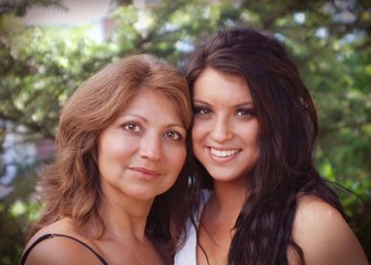 Portrait of Mom and Daughter