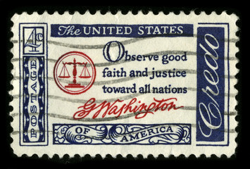 Postage stamp.