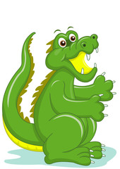 Obraz premium smiling crocodile