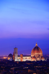 Fototapeta na wymiar Florencja panorama Włochy.