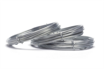 Coils of galvanized wires