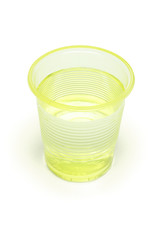 Water in plastic cup