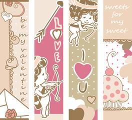valentine`s day banners