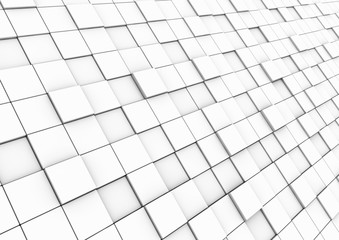 3d viereck fläche weiß grau © Pixasquare