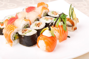 Traditional Japanese food Sushi