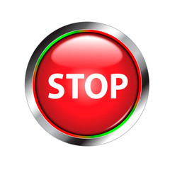 stop shiny red button