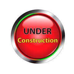 Red shiny under construction button