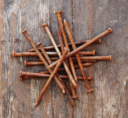 old rusty nails