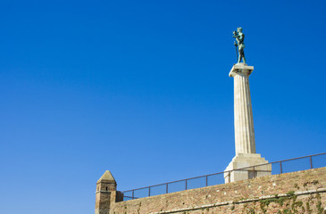 Obraz premium Statue at Kalemegdan - Belgrade, Serbia