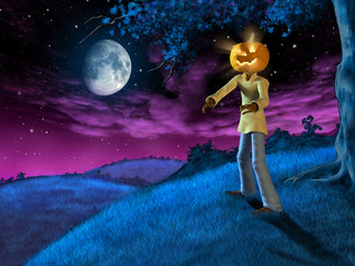 Fototapeta na wymiar Halloween landscape