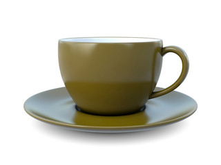 Coffee cup brown