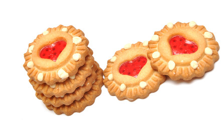 biscuit with heart shaped center