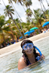 Woman Snorkeling