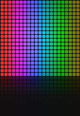 Rainbow Squares Grid Layout