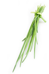chive on white background