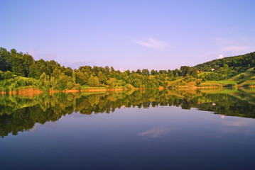 reflections in water