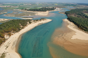Estuaire du Payré et le Veillon, Talmont saint Hilaire, Vendée (