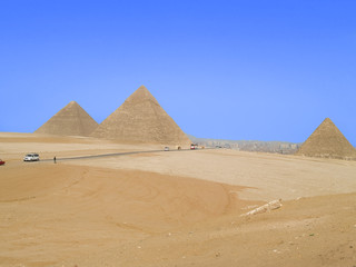 Fototapeta na wymiar Piramidy, cudów świata, Kair, Egipt