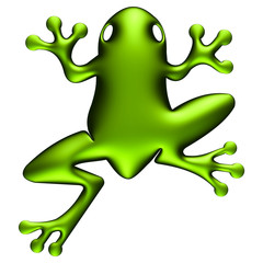 Grenouille verte électrique