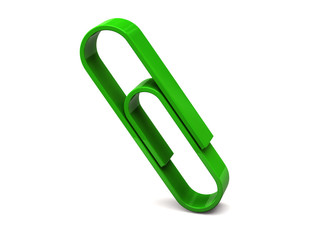 Green paperclip icon