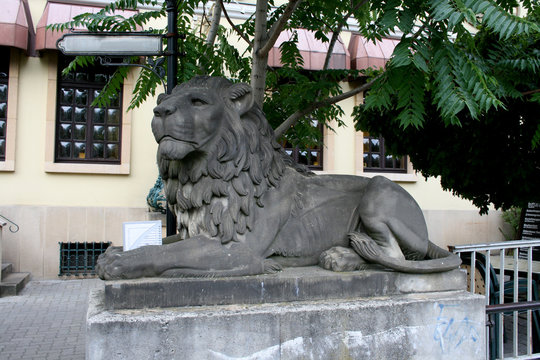 estátua de leão em berlim