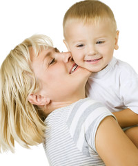 Happy Mother with Baby