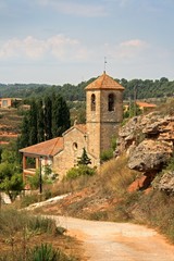 Fototapeta na wymiar Church in a Catalan villlage, Spain