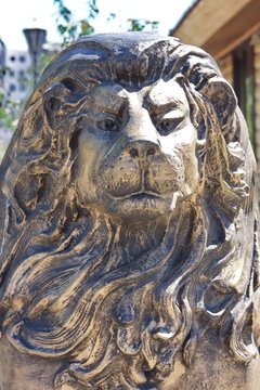 sculpture of lion, City Kasan, Russia