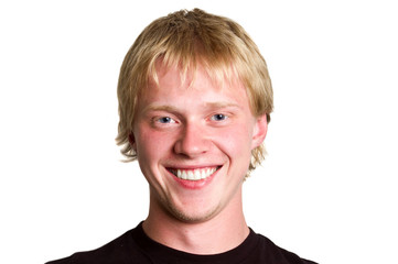 Attractive happy young man