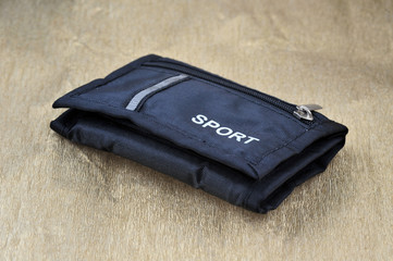 fabric pouch on the table